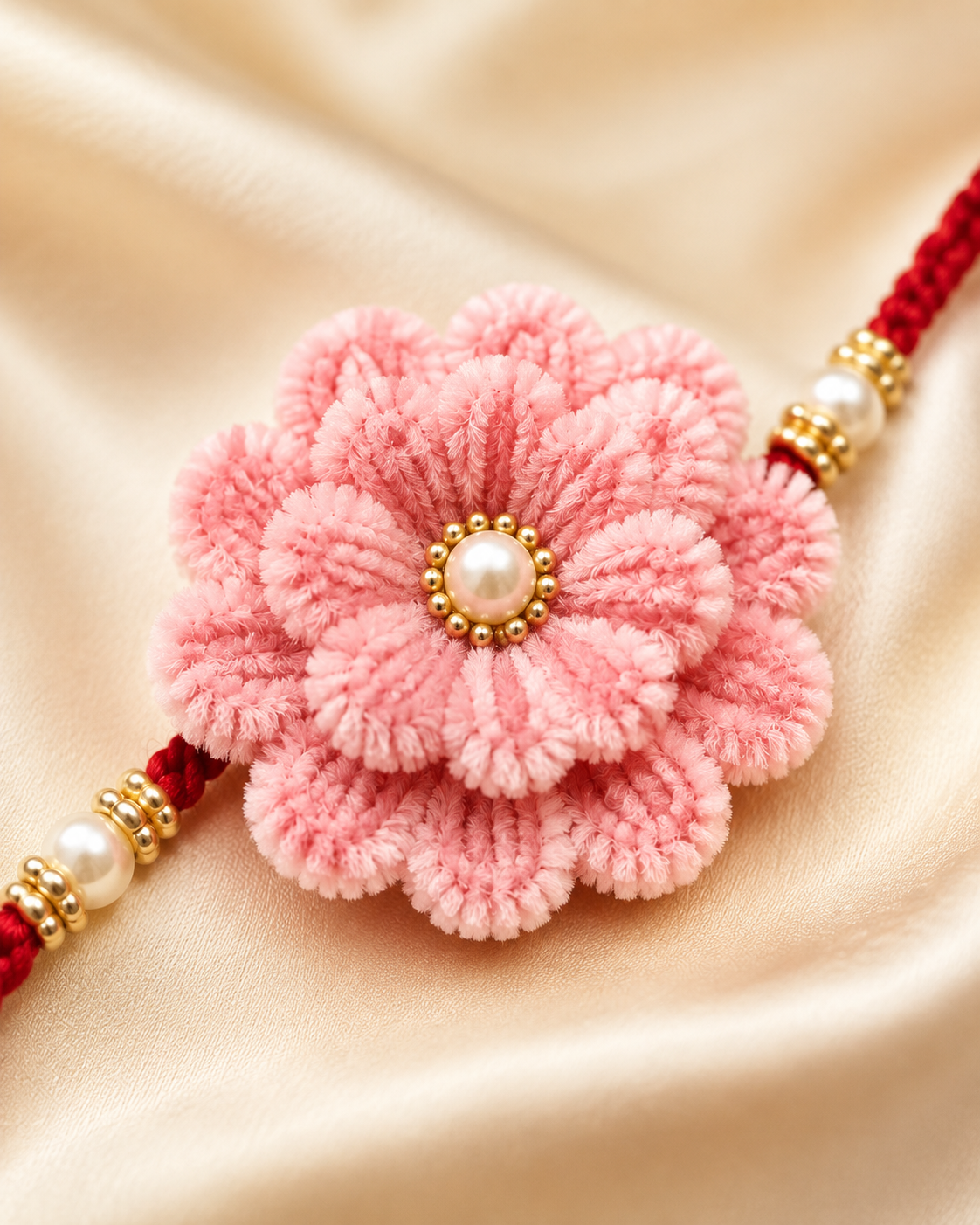Floral Pearl Rakhi