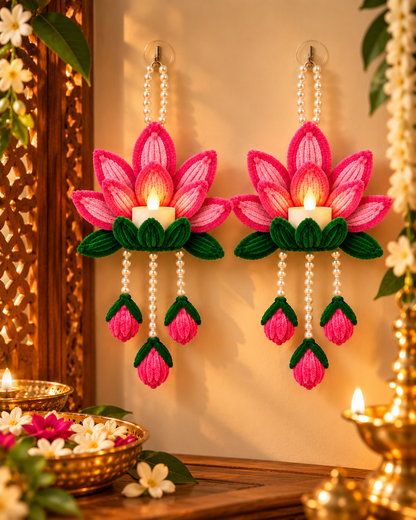 Lotus Diya Wall Hanging
