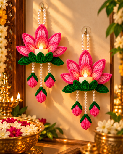 Lotus Diya Wall Hanging